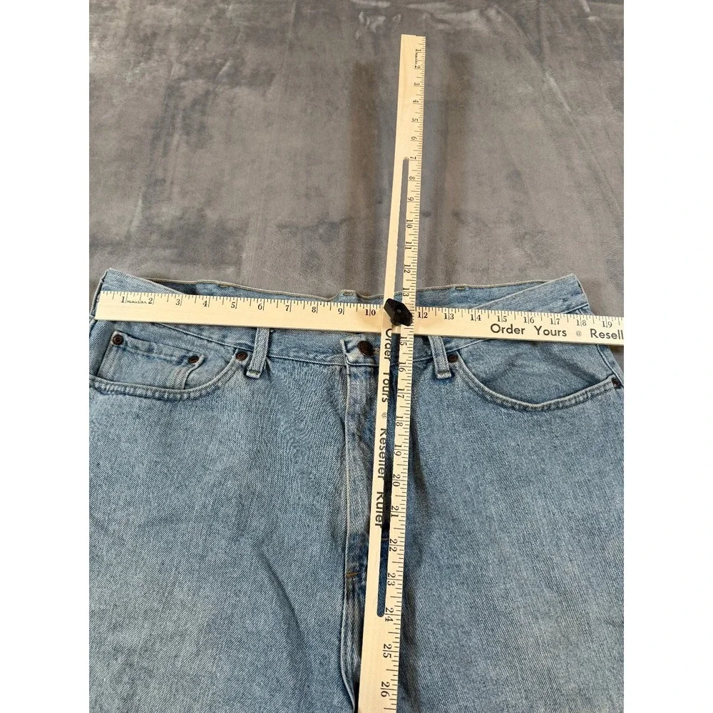 Wrangler Men's Relaxed Fit Denim Shorts Light Wash Blue Jean Size 40
